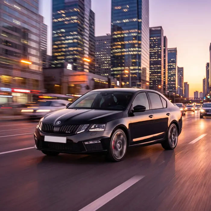 Skoda Octavia VIP chauffeur vehicle, Global El Koukh fleet